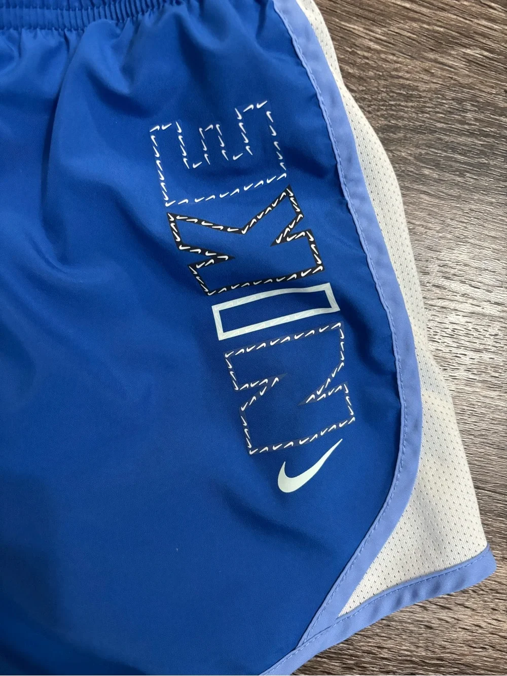 Nike Royal Blue Girl’s Athletic Shorts with White Trim